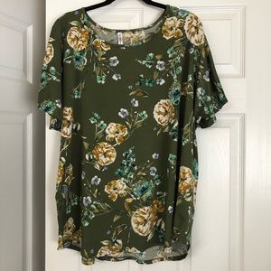 Piphany Floral Top XL EUC!